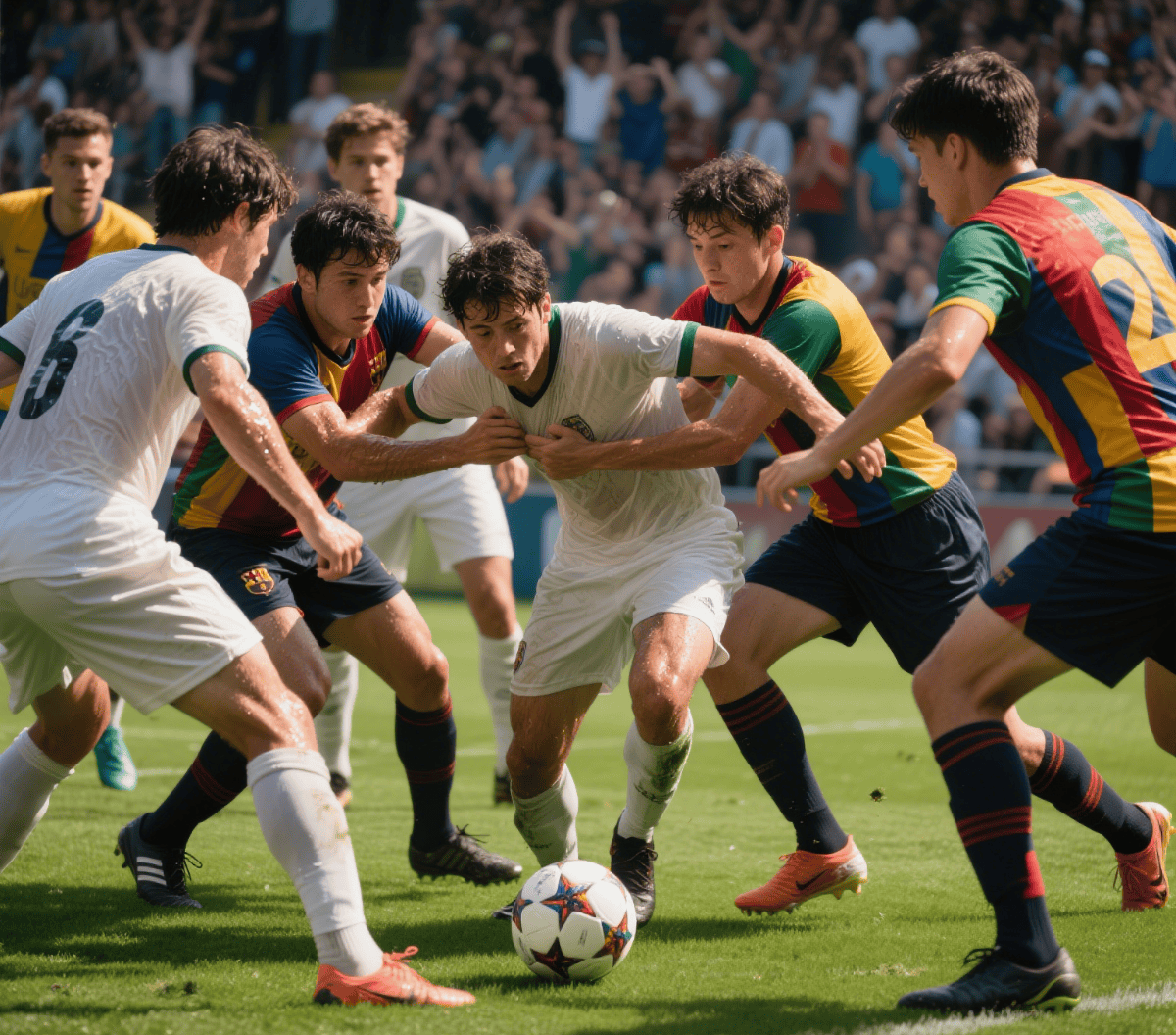 职业足球比赛中，一场对决引发观众热议